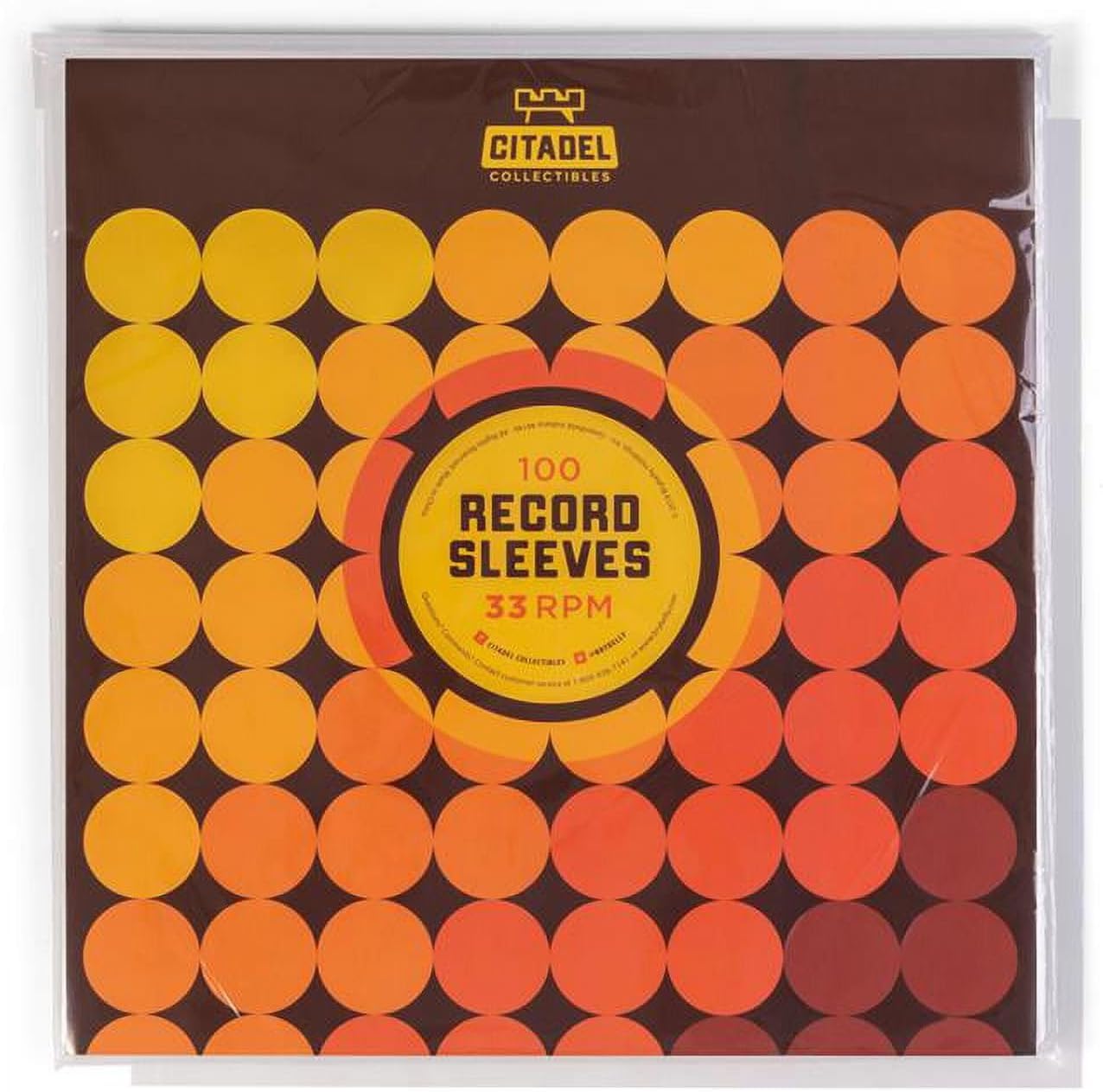 Brybelly MVIN-001 12.75 x 13 in. 33 RPM Record Sleeves - Pack of 100