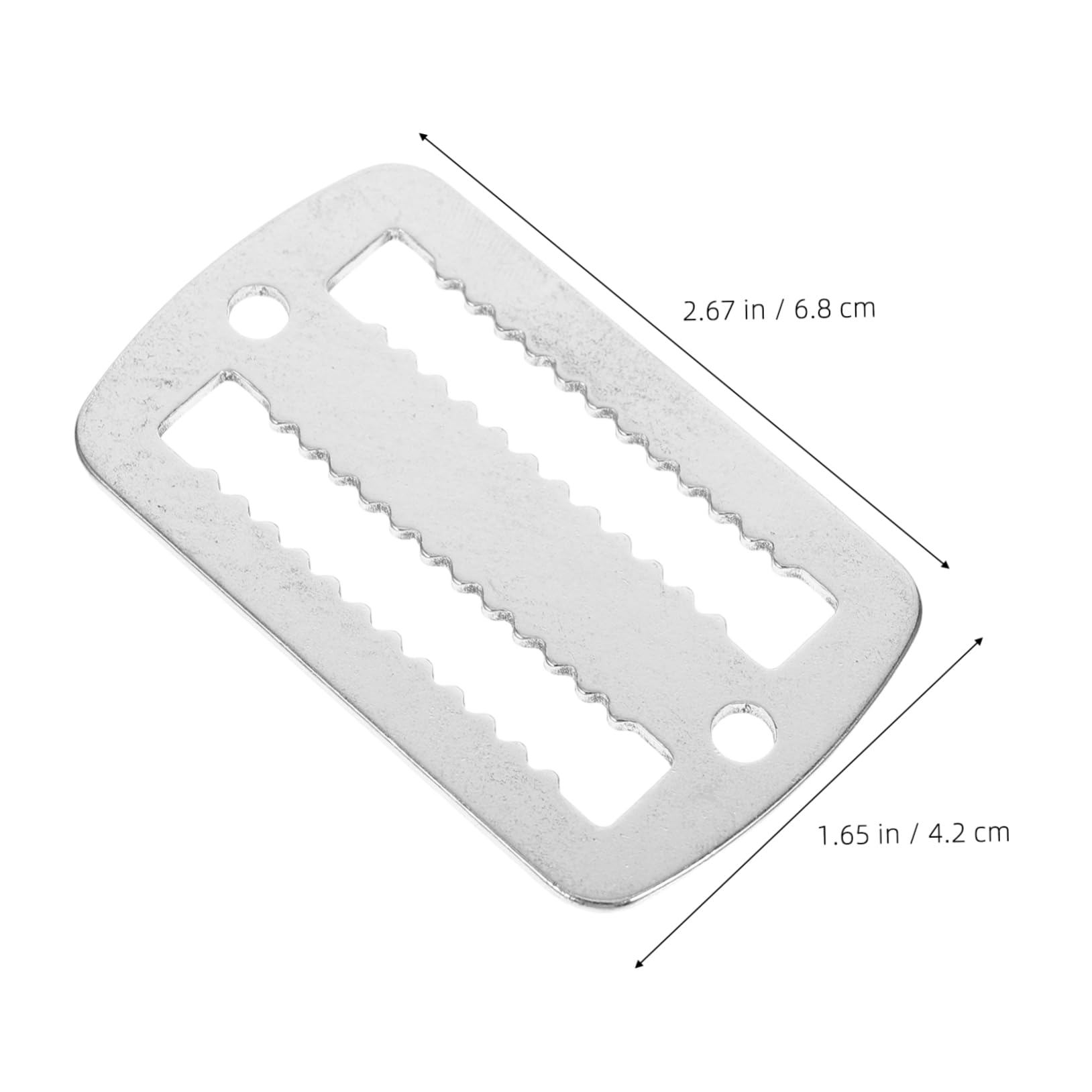 ibasenice 2Pcs Stainless Steel Weight Belt Clips Scuba Diving Accessories with Serrated Design for Secure Weight Belt Management and Attachment