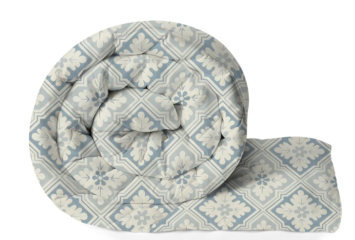 BSB HOME Summer AC Blanket Double Bed/Comforter/Duvet, 1 Fusion Reversible Double Comforter |220 GSM|Floral White and Grey|220 cm X 240 cm (B0CYPZ96SN) Amazon Price History, Amazon Price Tracker