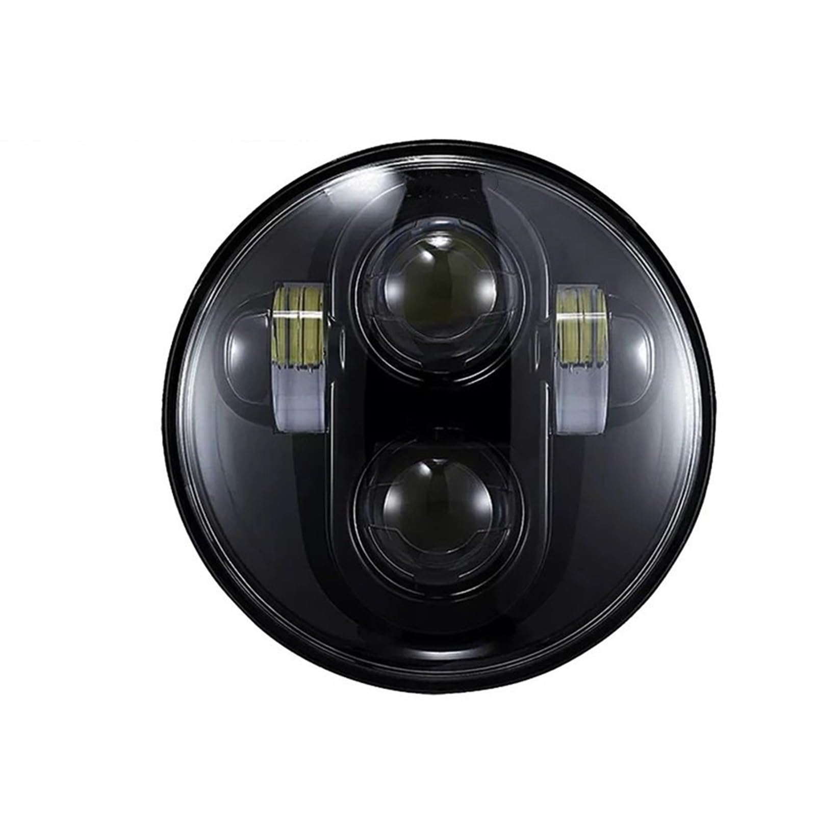 EJUOYO Motorcycle Headlight Fit For Harley Sportster 1200 XL1200L Custom XL1200C 883 XL883 883L XL883R 48 5.75" 5 3/4 inch Motorcycle Headlight Headlight Kit(A black)