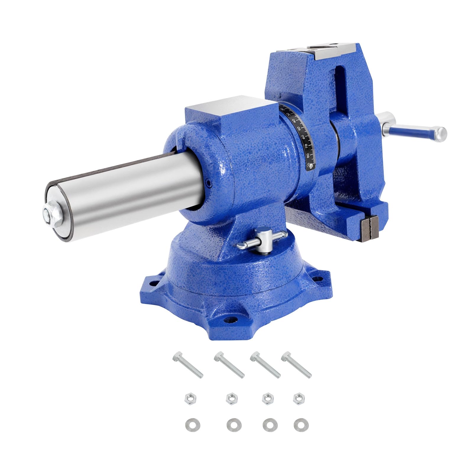 Morsa girevole a 360°, in ghisa, apertura alare, 100 mm, morsa da tavolo pesante, 10 kg, morsa parallela per banco da lavoro