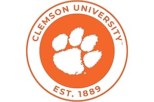 8-Inch Round Clemson Tigers Vinyl Decal Sticker