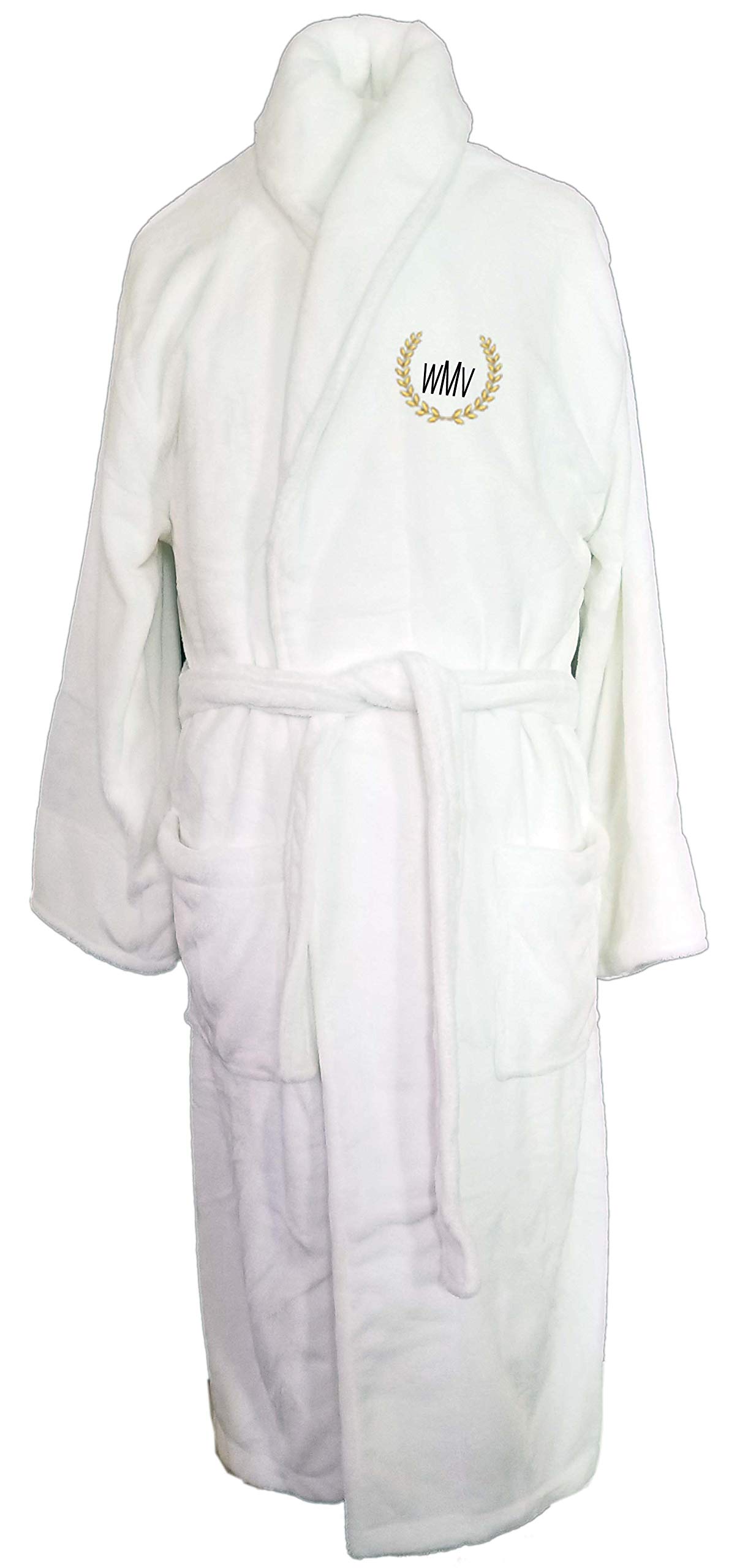 Tri Color RobesMen's Microfiber Plush Luxury Robe Monogram Personalized