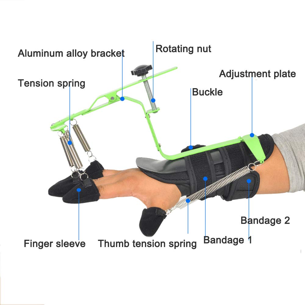 Cojín ortopédico de muñeca Ajustable, Dispositivo de Ejercicio de rehabilitación de muñeca, edición Mejorada para Pacientes con hemiplejía de accidente cerebrovascular, Ejercicio de tendón