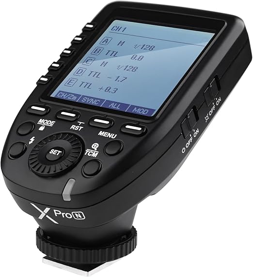 Godox Xpro-N TTL Wireless Studio Flash Trigger Transmitter Compatible for Nikon Cameras, 2.4G X System 1/8000s HSS,TTL-Convert-Manual Function,11 Customizable Functions