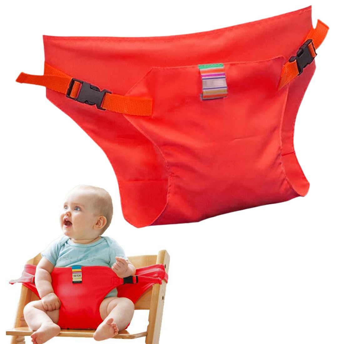 Cinturino di Sicurezza Universale per seggiolone pappa, Cinturino per seggiolone pappa, Cinturino di sdraietta neonati, Cinghia per Seggiolone e Passeggino, Morbido e Confortevole