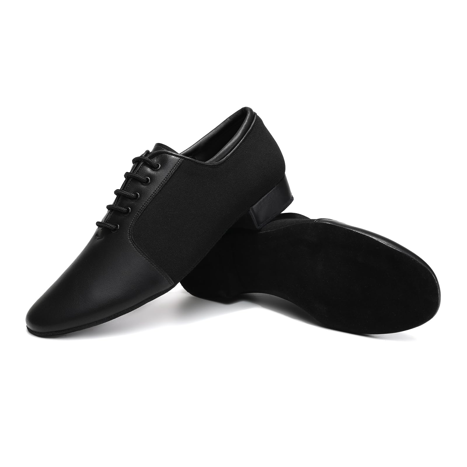 Zapatos de Baile Latino Modernos para Hombre con Cordones Tango Salsa práctic de salón Zapatos de Baile Tacón Bajo
