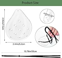 Vista 5 de 2 protectores de ojos transparentes para cirugía de cataratas, parche protector de ojos con ventilación dura con banda elástica extendida, protector