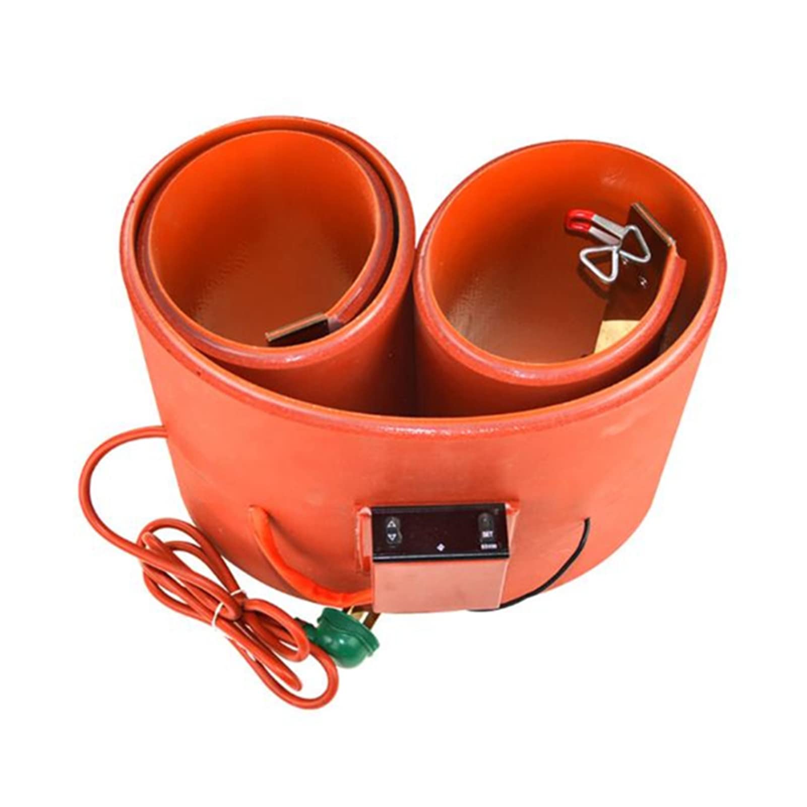 AYUWQZX silicone drum heater with adjustable thermostat, Oil Drum Silicone Band Heater Adjustable Temperature Multiple Sizes(Digital,20L 860x200 800W)