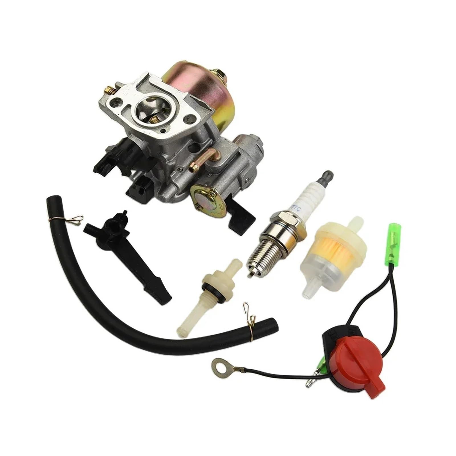 1 Juego de filtro de combustible y carburador for generador h0-n-d-a GX120-GX160-GX200 5.5 6.5. Piezas de motor for generador. Herramienta de jardín.