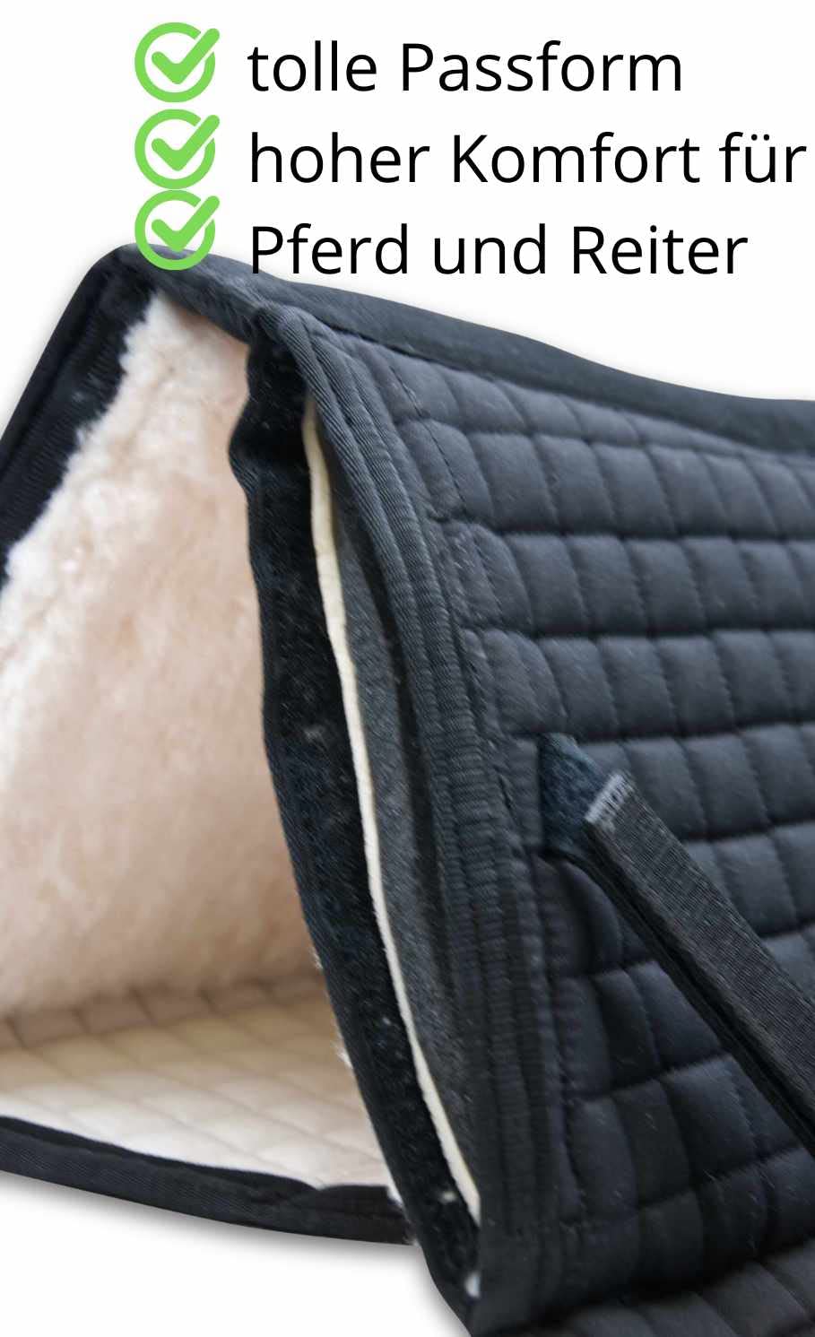 AMKA Korrektur Satteldecke baumlose Sättel Sattelunterlage für Sattel ohne Sattelbaum