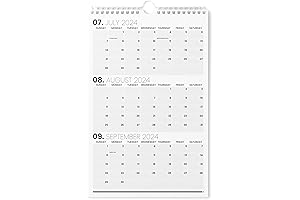 At a Glance 3 Month Wall Calendar 2024