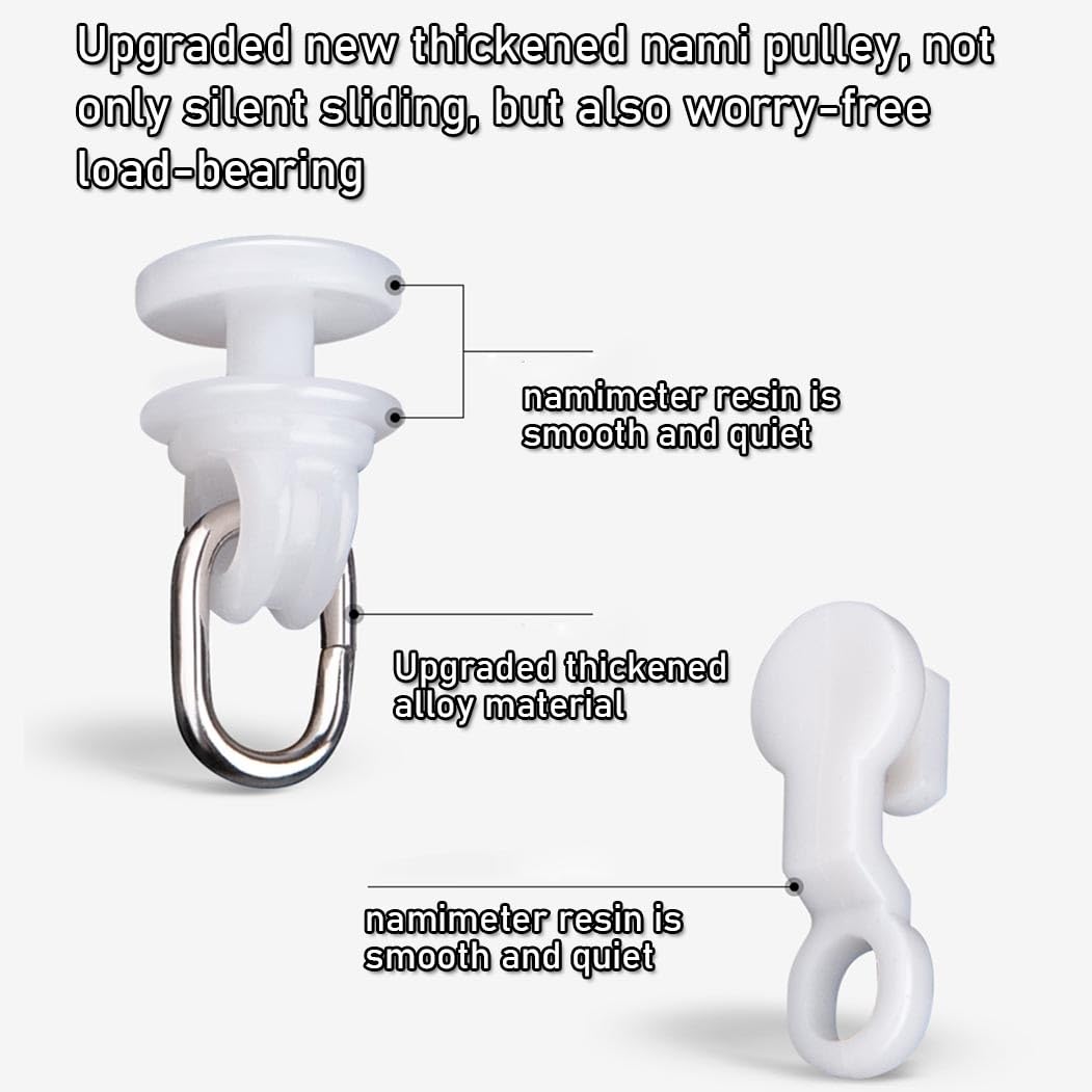 Système de tringle à rideaux auto-adhésive - Installation sans perçage au plafond ou aux murs - Kit de séparation de pièce polyvalent pour douche, dressing, bureau - Installation facile - 19