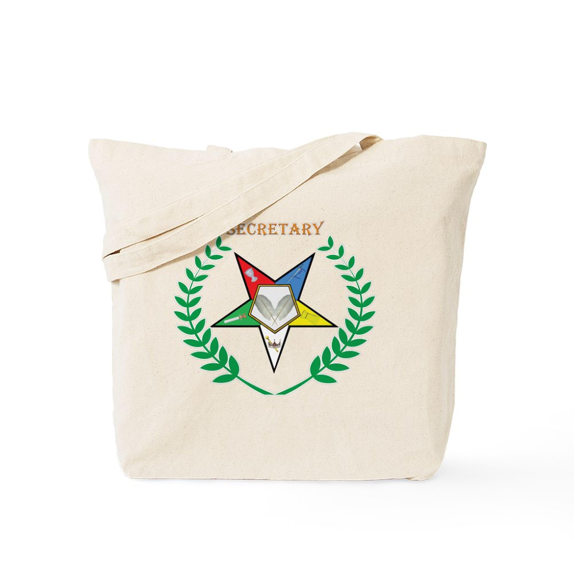 CafePress OES Secretary Tote Bag Reusable Natural Beige Canvas Shopping Bag