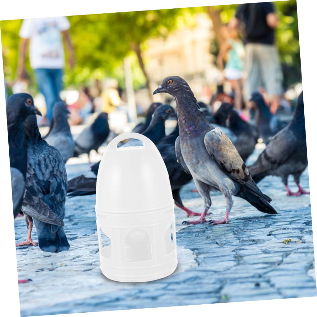Mobestech Taubentränke aus Kunststoff mit Tragbarem Design 2 Stück zur Wasserversorgung Vogelkäfigzubehör für Brieftauben für Vogelkäfige und Garteneinsatz