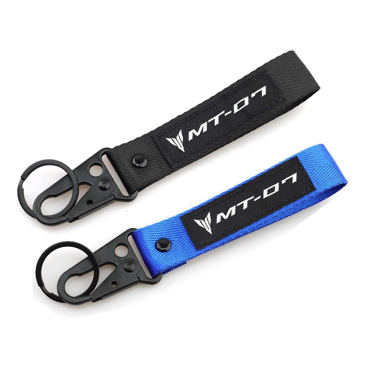 Keychain,2PCS Black and Blue Fabric Motorcycle Keychain for Yamaha MT-03 07 09 10 YZF R1 R3 R6 R7 NMAX 155 XMAX 300