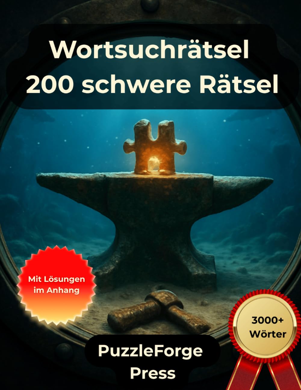 Wortsuchrätsel - 200 schwere Rätsel: Großdruck für Erwachsene und Senioren | 3000+ Wörter | 2 Rätsel pro Seite | Mit Lösungen im Buch | ... Suchrätsel für echtes Denktraining)
