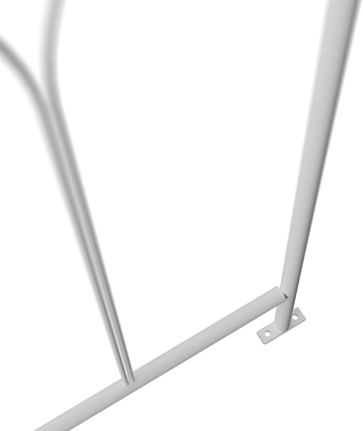 Relaxdays Rose Gazebo Metal H x W x D: 269 x 211 x 211 cm Climbing Plants Garden Trellis Gazebo with Hooks White