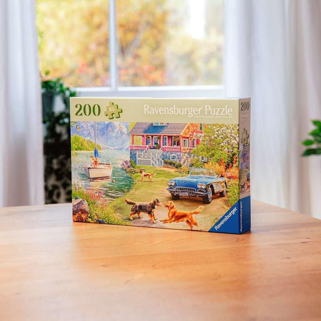 Ravensburger Feel Well & Puzzle & Board - Summer Lake House, 200 piece for Adults and Kids Age 9 Years Up - Image 3