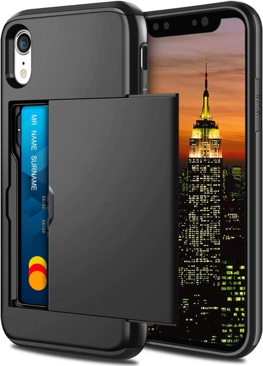 Coolden for iPhone XR Case Wallet Case Armor Shockproof Case Heavy Duty
