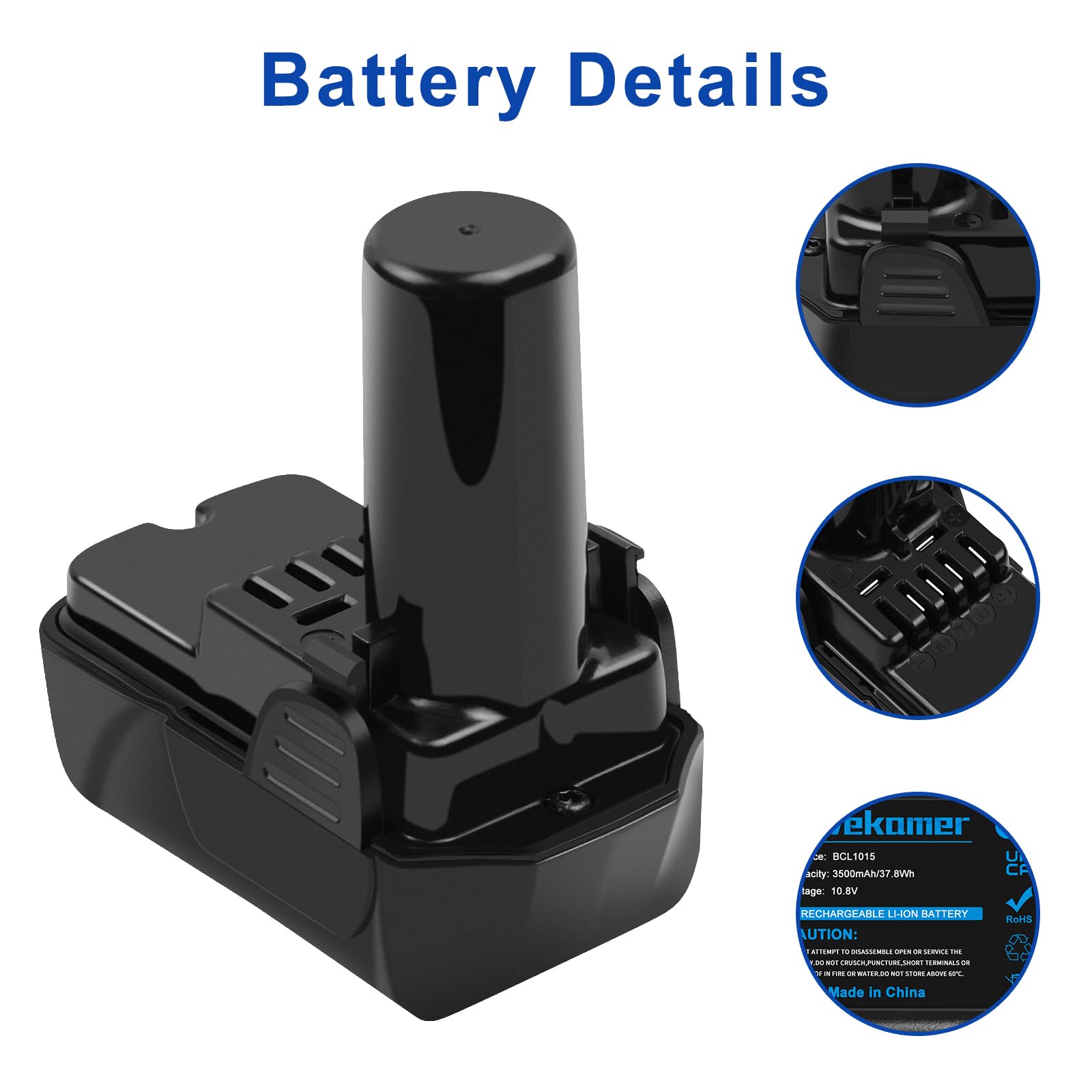 Batterie Hitachi 18V Li-ion 2.0Ah Compatible BCL1030M, 329369 - Neuf