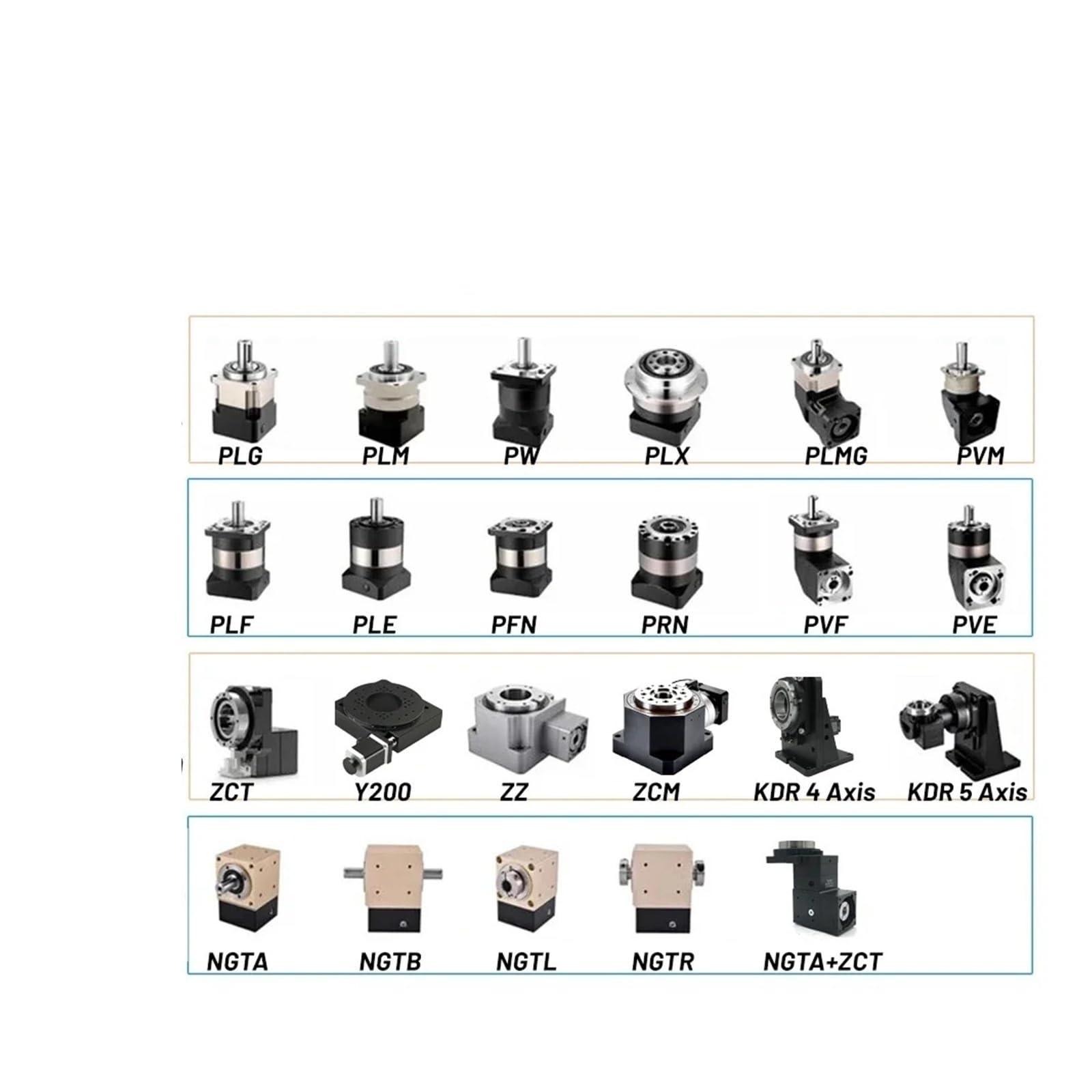 Riduttore elicoidale riduttore riduttore motore step-down per servo Nema17 Nema23Nema34 Stepper 400W 750W 1KW (servo 14-60, velocità 7 a 1)