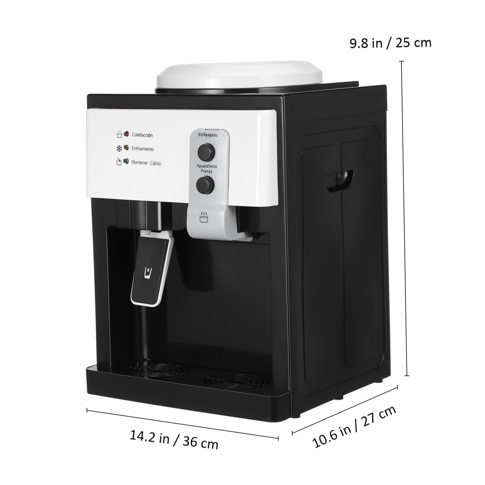 IWOWHERO Mini Water Cooler Machine Hot Cold Water Dispenser Small Desk Top Easy to Use Perfect for Office Home