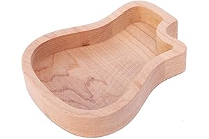 Charming Wooden Guitar Shape Guitar Pick Box for Shipping