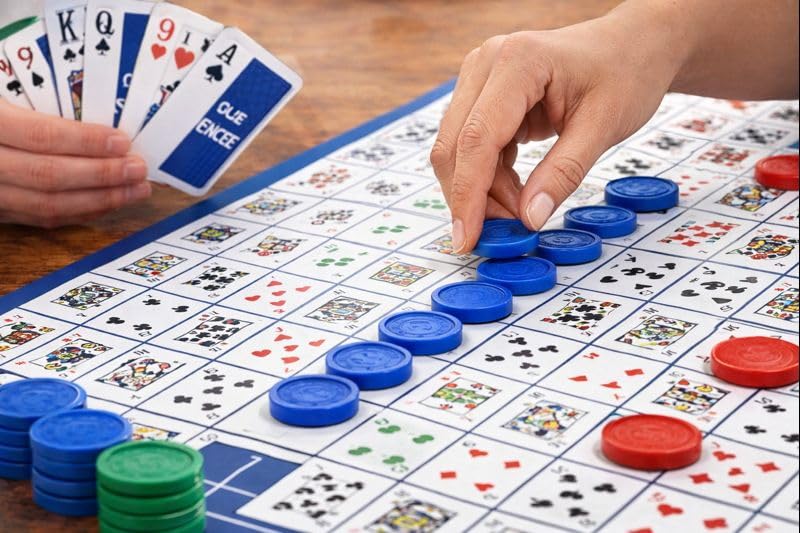 Image of The Original Sequence, Strategy Game, Card Game, Board Game for Kids, Adults, Families, Educational, 2 to 12 Players, Family Fun, Activity Toy for Childrens, Gift Set for Kid, Ages 7+ Years