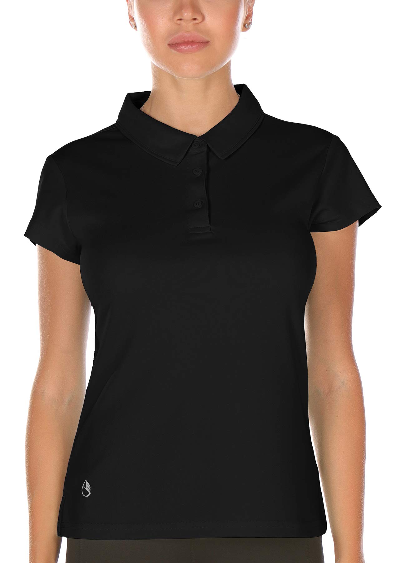 icyzone, Polo da Donna Traspirante ad Asciugatura Rapida a Maniche Polo Corte da Tennis, Golf