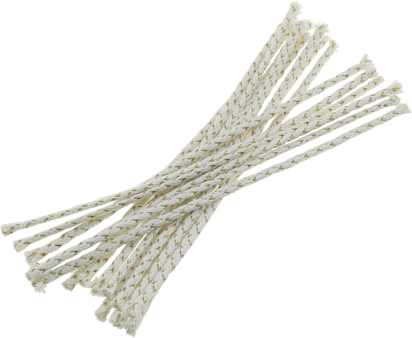 50PCS 11.3cm Length Paraffin Lighter Cotton Cord Oil Lighter Wick Cotton Rope and Copper Cord Replacement Lighter Part for Lighters Paraffin Lamp Kerosene Lamp Repair Dia. 2mm