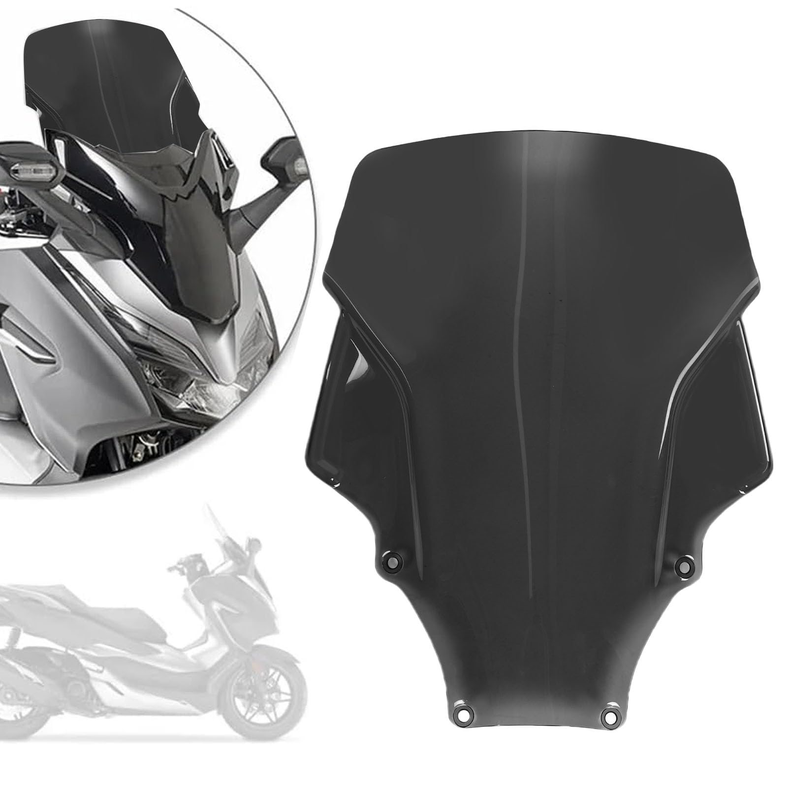 Fabater Parabrezza per Moto, Potente Ricambio per PC per Fozra350 NSS350 2021-2024, Meno Rumore, Facile Montare per gli Appassionati di Moto