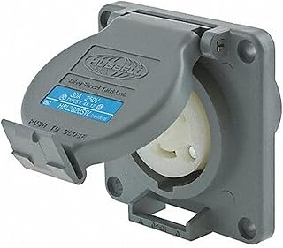 Watertight Locking Receptacle, 30, Gray