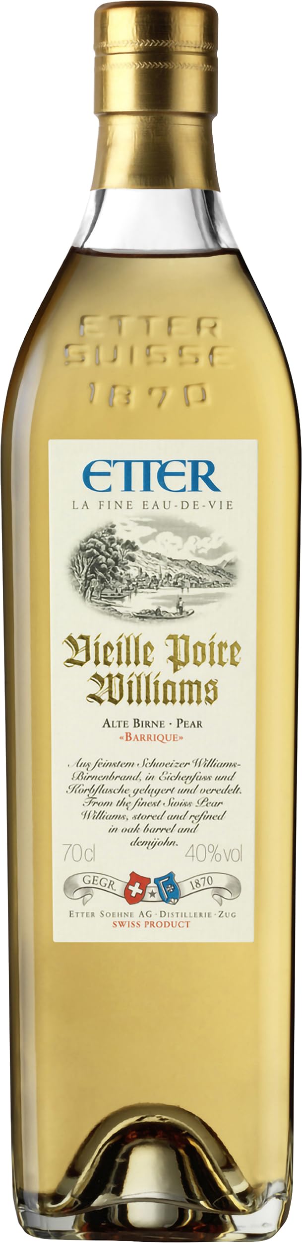 Etter Vieille Poire Williams Alte Birne Barrique Birnenbrand Schweiz (1 x 0.7 l)