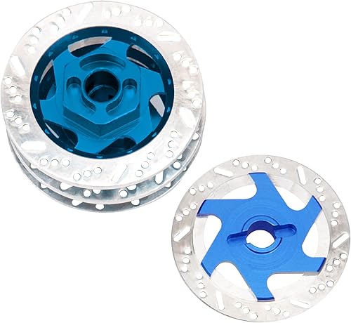 Miniatura 17 de ShareGoo - Paquete de 4 neumáticos de metal de 0.472 pulgadas para llanta hexagonal, disco de freno compatible con Traxxas Tamiya HSP HPI Redcat