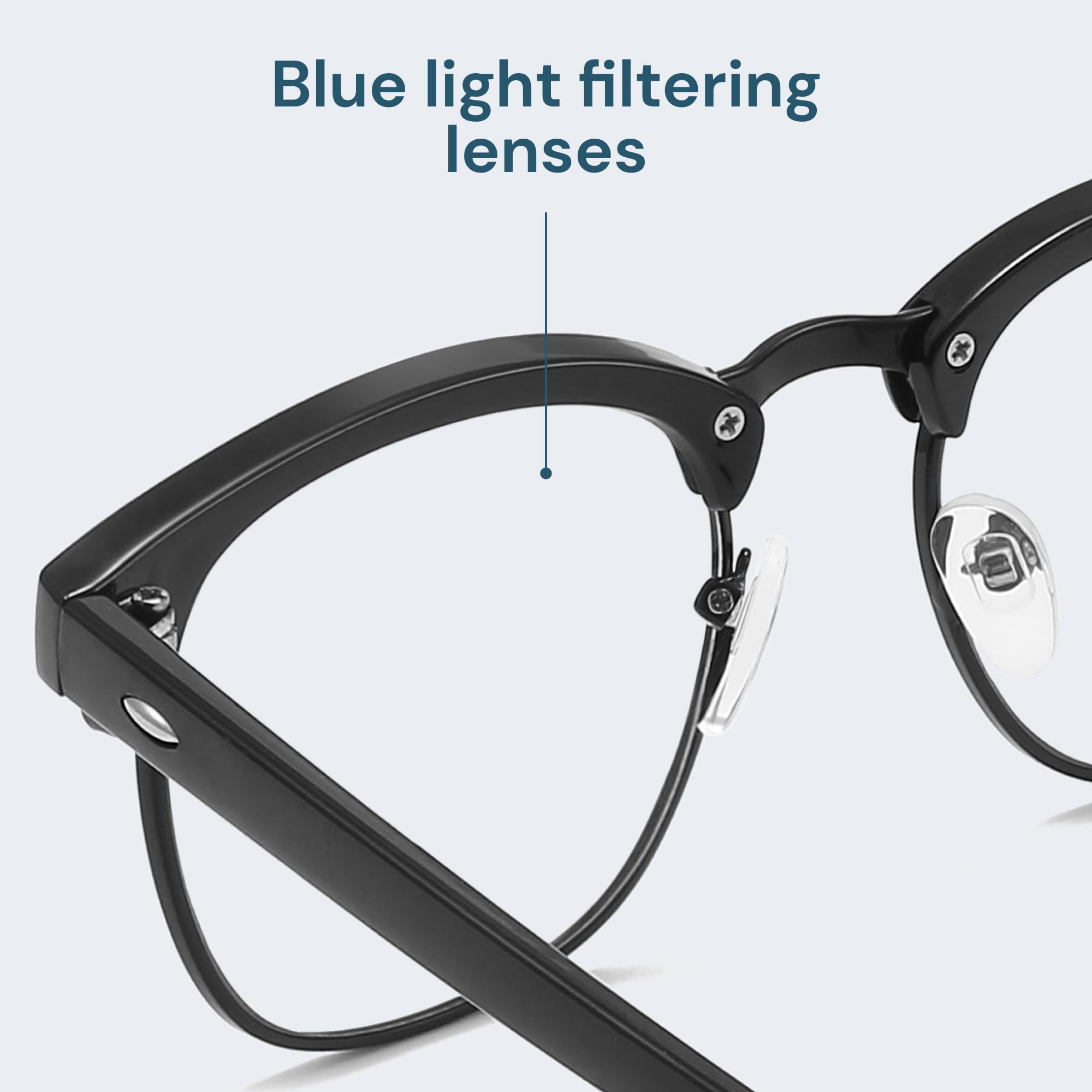 racico Computer Blue Light Blocking Glasses 3 Pack Blue Light Glasses Men Women, Anti Blu-Ray Clear Gaming Glasses Lenses