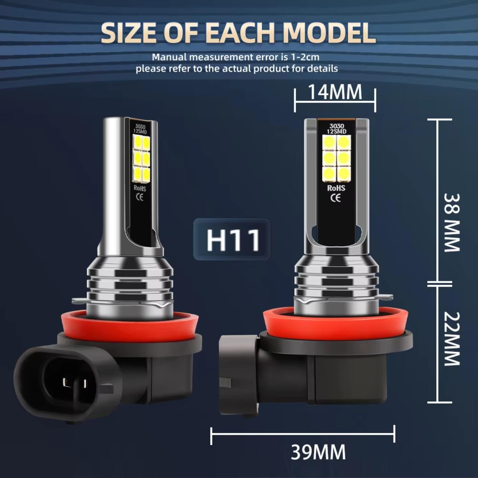 Luz Antiniebla Delantera Para Peugeot 207 2009 2010 2011 2012