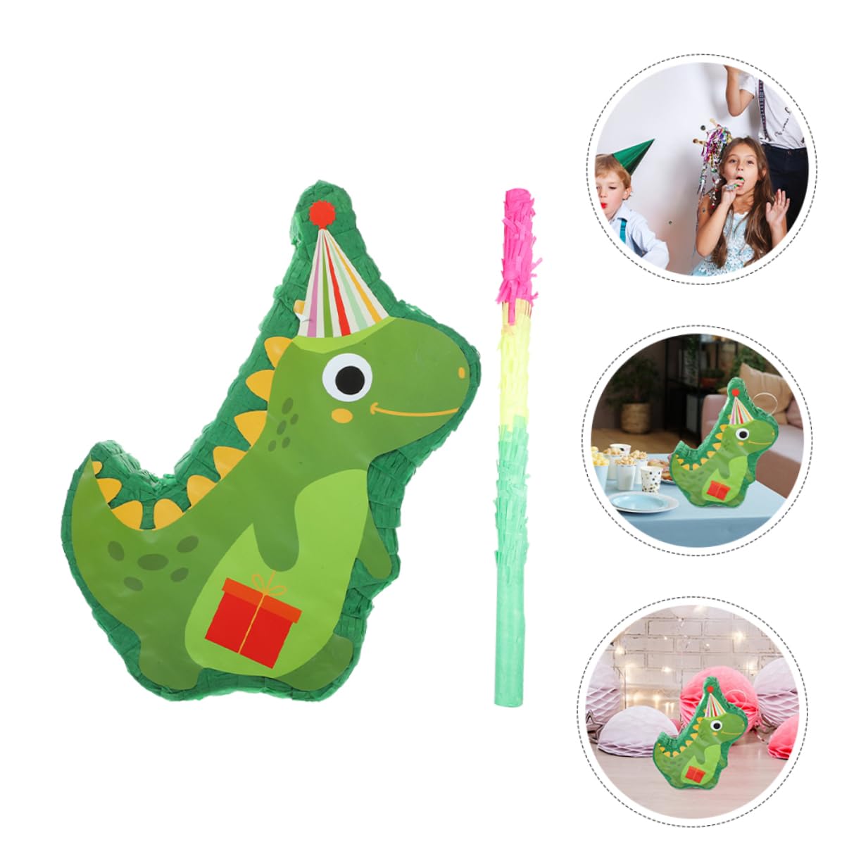 SHOWERORO 1juego Piñata De Para Fiestas De Golpear Suministro De Decoración De Cumpleaños Prop De Fiesta De Cumpleaños y Celebraciones