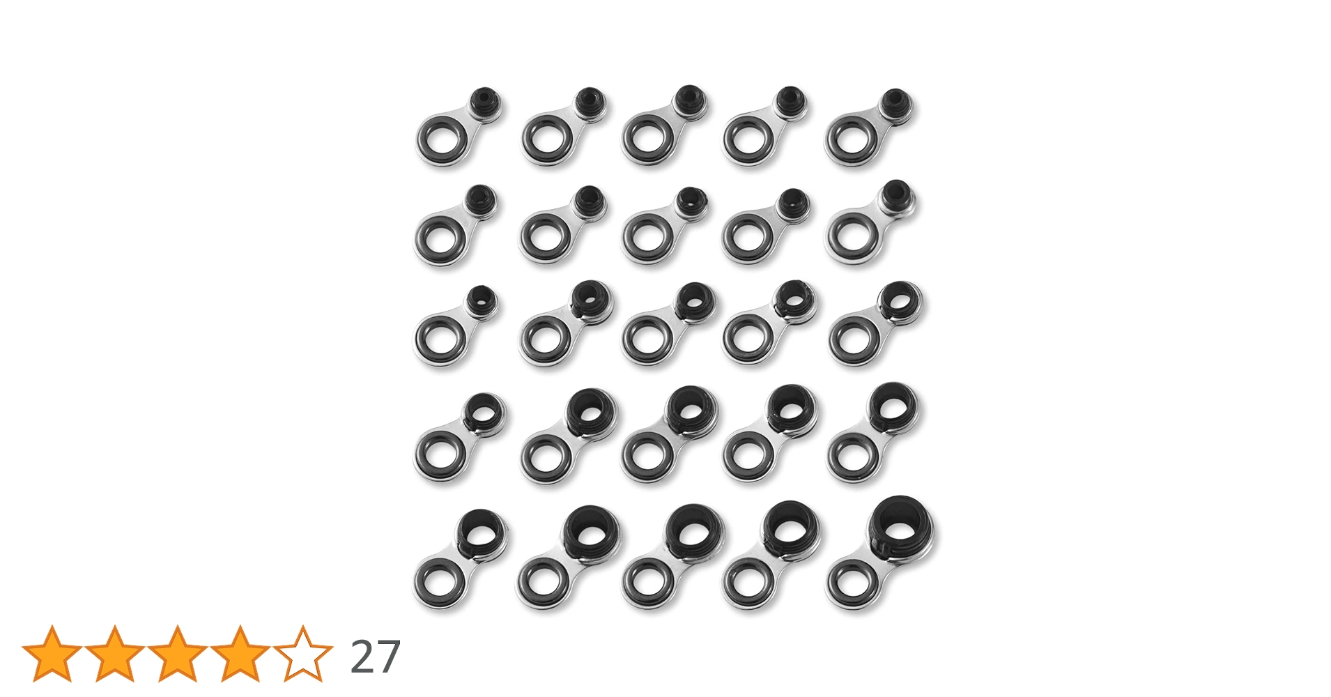 Amazon | ロッドガイド 釣り竿 ステンレス 6# 1.0~4.8mm 25点