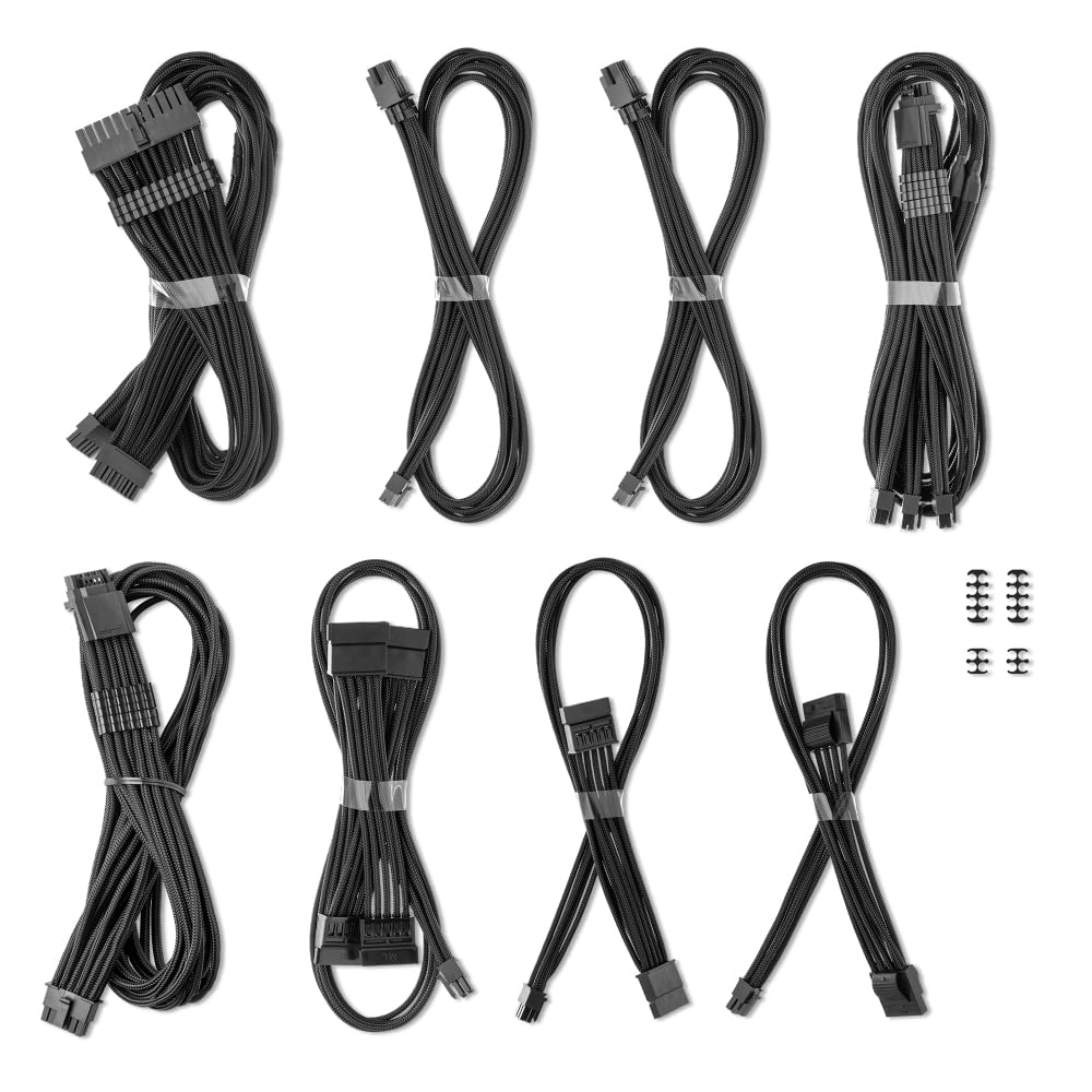 Amazon.com: CableMod Pro ModMesh Dual 12V-2x6 Cable Kit for