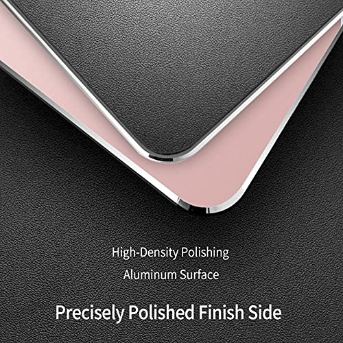 Metal Aluminum Mouse Pad, Office And Gaming Thin Hard Mouse Mat Double Sided Waterproof Fast And Accurate Control Mousepad For Laptop, Computer And Pc,9.06"X7.08",Rose Gold #TOP1