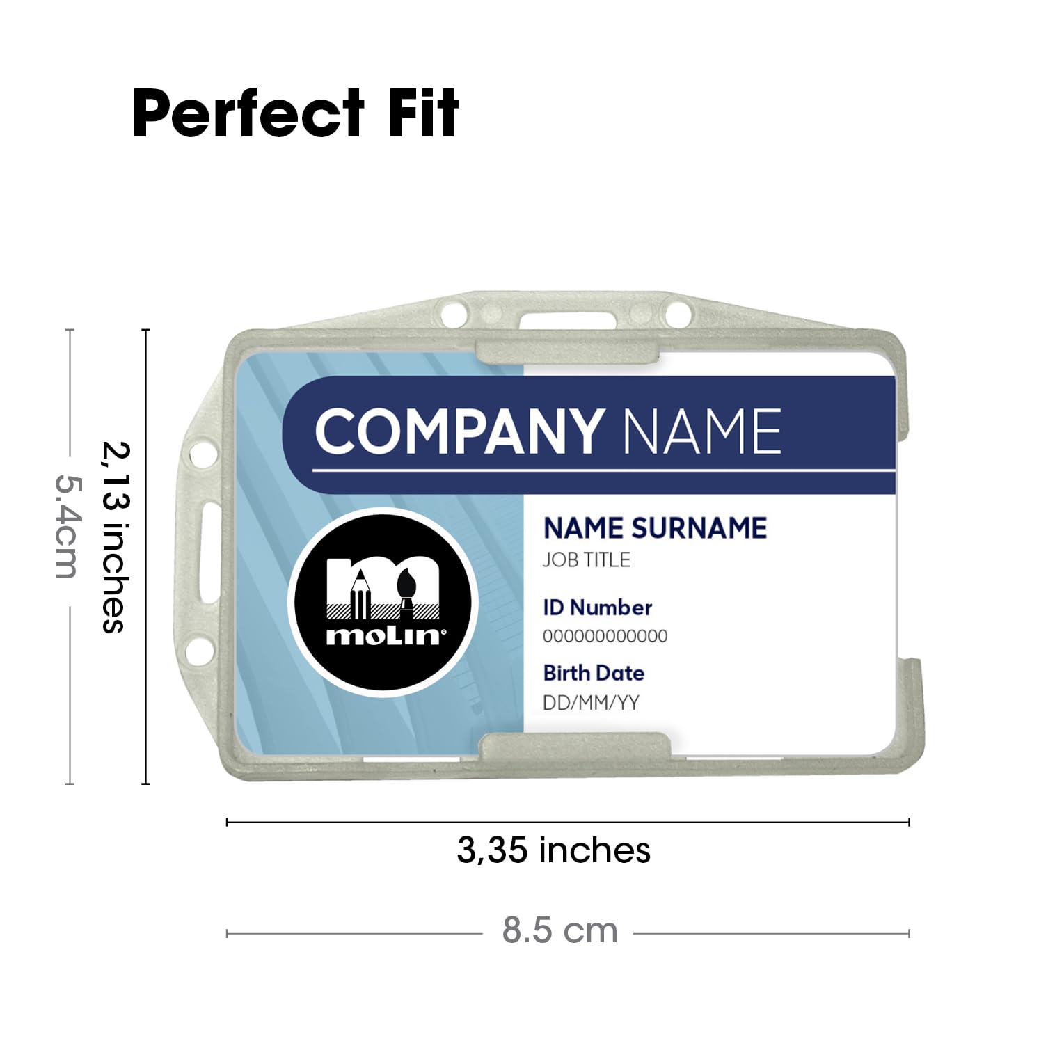 Lot de 100 porte-cartes double face robustes
