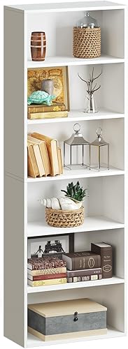 Miniatura 6 de oneinmil Bookcase and Bookshelf, Floor Standing 6-Story High Bookshelf, Display Storage Rack, Home Decorative Furniture, Suitable for Home Offices,