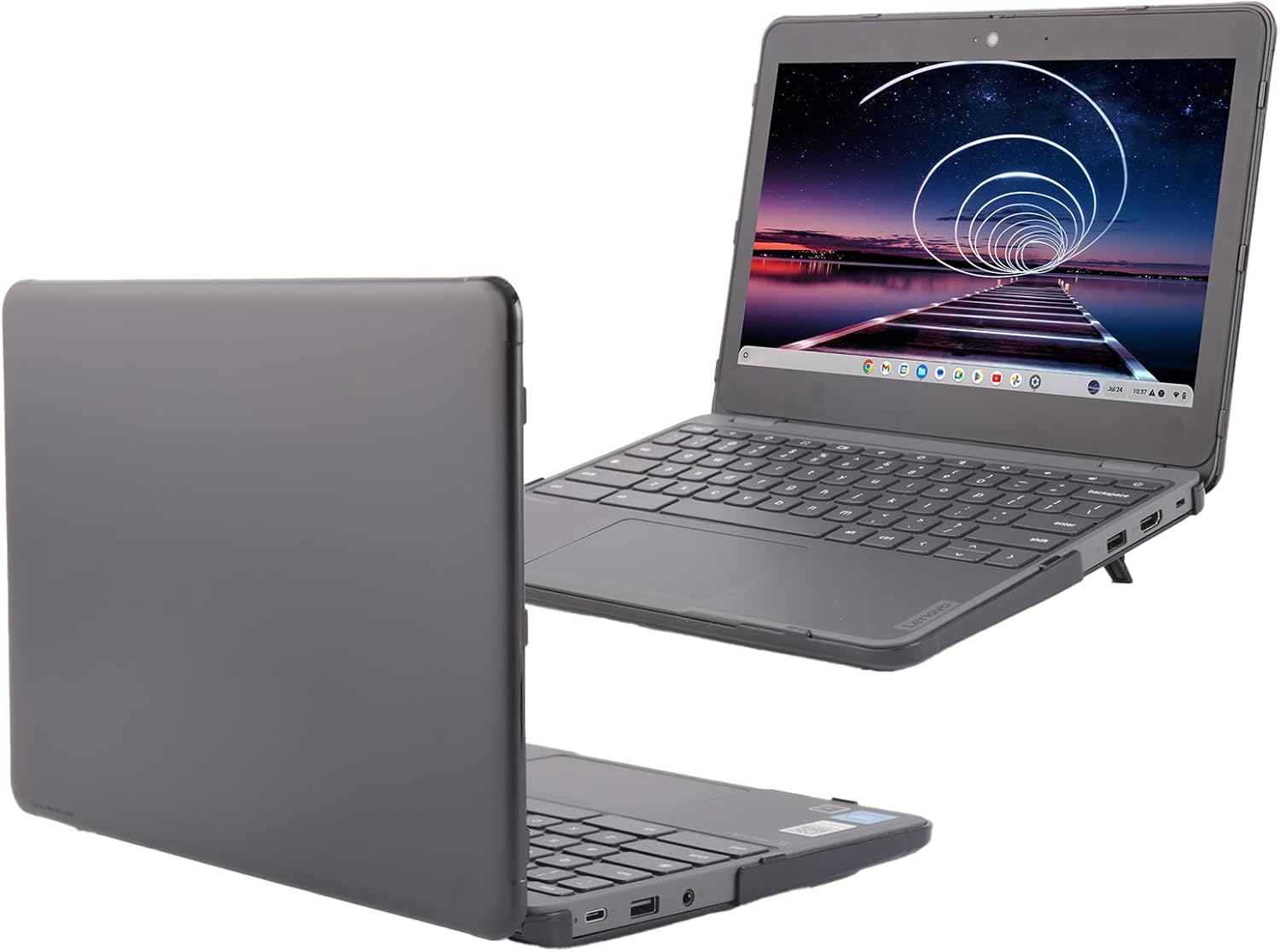 mCover Hard Case ONLY Compatible for 2024~2025 11.6″ Lenovo 100E Chromebook Gen 4 (with Intel CPU and Model# 83G*) Laptop Computer (NOT Fitting Any Other Lenovo Models) – Black