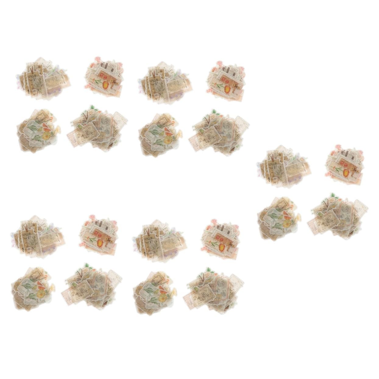 DOITOOL 20 Ensembles Autocollants Washi Adhésifs pour Album Scrapbooking de Décorations de Plantes pour Journal Plusieurs Styles