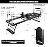 Pilates Reformer Machine,Foldable Pilates Reformer Core Bed Equipment Machine for Home Gym Women Yoga Workout Indoor Pilates Exercise Equipment Training Weight