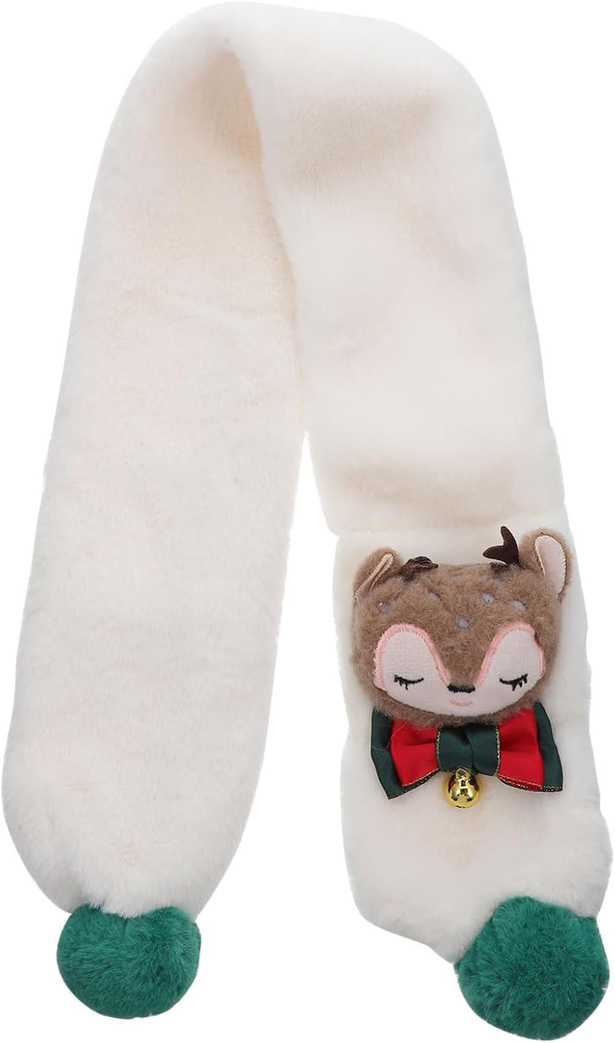 Christmas Foxes Design Scarf Warm Polyester Neck Wrap for Soft Lightweight Winter Neck Warmer Suitable for Boys and Outdoors