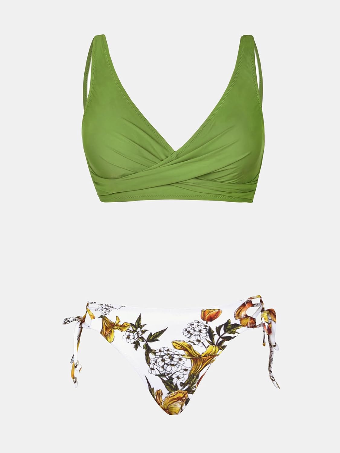 CUPSHE Women's Bikini Swimsuit Front Cross Lace Up Two Piece Bathing Suit - Image 5