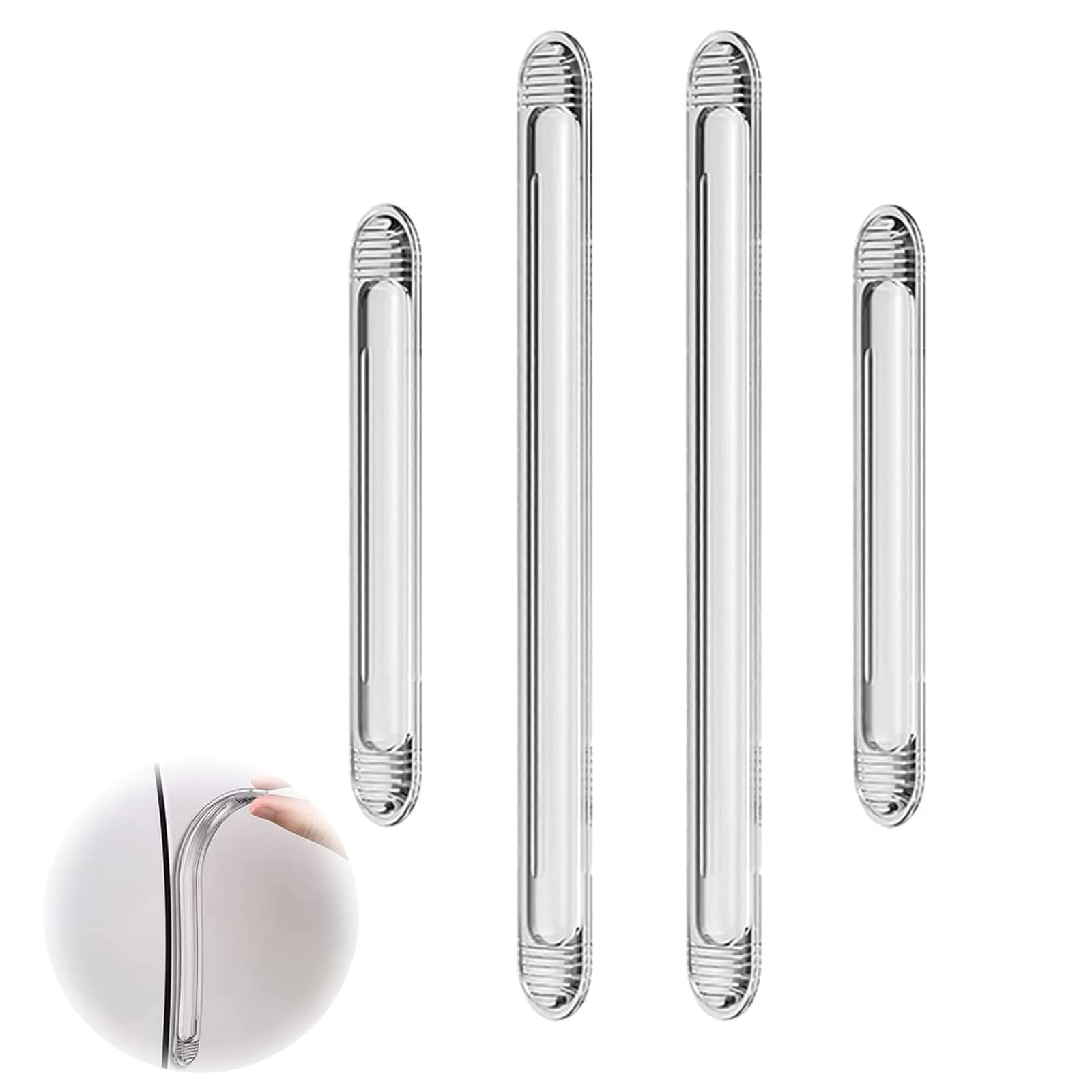 QIZUN 4PCS Car Door Edge Protectors for VW Passat B9 Variant Kombi 2024, Clear Scratch Guard Trim Strip Body Panel Anti-Collision Buffer Shield Protection