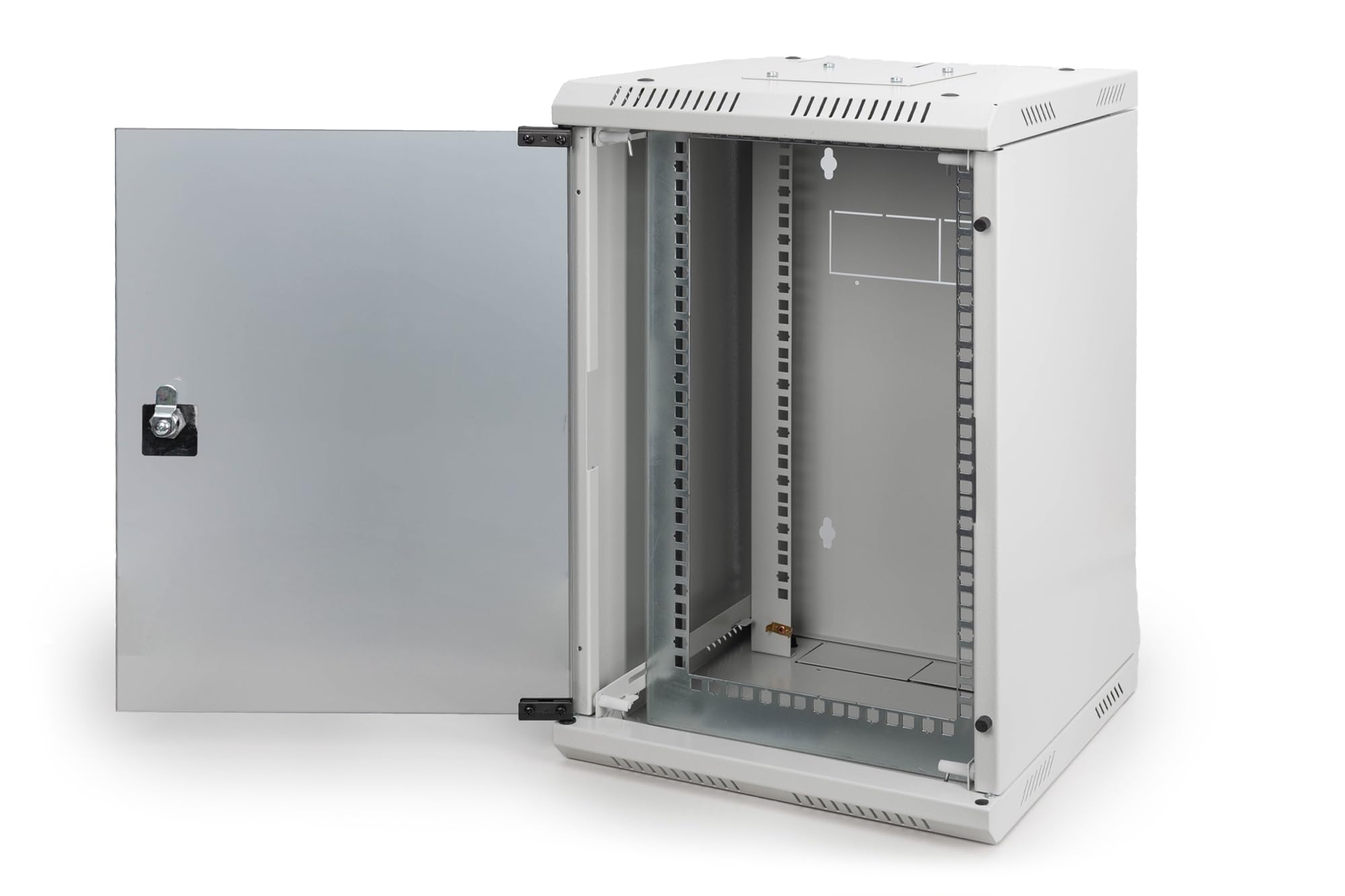 DIGITUS Armadio di rete 10" / 19" - Montaggio a parete - 10 pollici (10U orizzontale) o 19 pollici (5U verticale) - Grigio